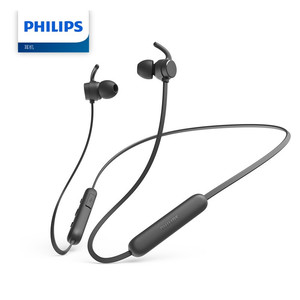 Philips/飞利浦 TAE1205无线蓝牙运动颈挂入耳降噪防水耳机清仓价