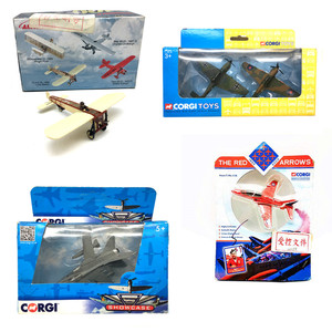 正版CORGI狗仔LLEDO合金飞机金属玩具模型机战斗机表演机双翼飞机