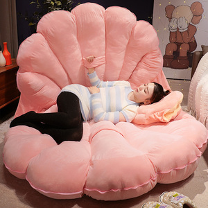 巨型蚌壳抱枕懒人睡觉超大贝壳玩偶毛绒玩具坐垫娃娃女生睡袋沙发