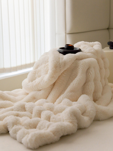 高端双面波斯绒毛毯超柔加厚保暖牛奶珊瑚绒盖毯沙发休闲午睡毯子