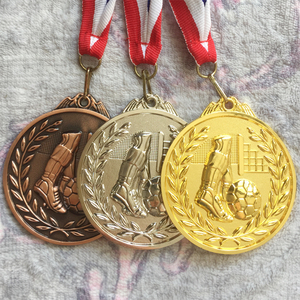 比赛运动会奖牌、金属足球奖牌、定制定做 金银铜牌 足球比赛奖杯