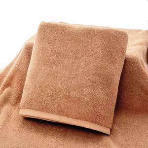 驼色毛巾浴巾美容院专用铺床纯棉加大加厚火疗毛巾裹身浴巾包头巾