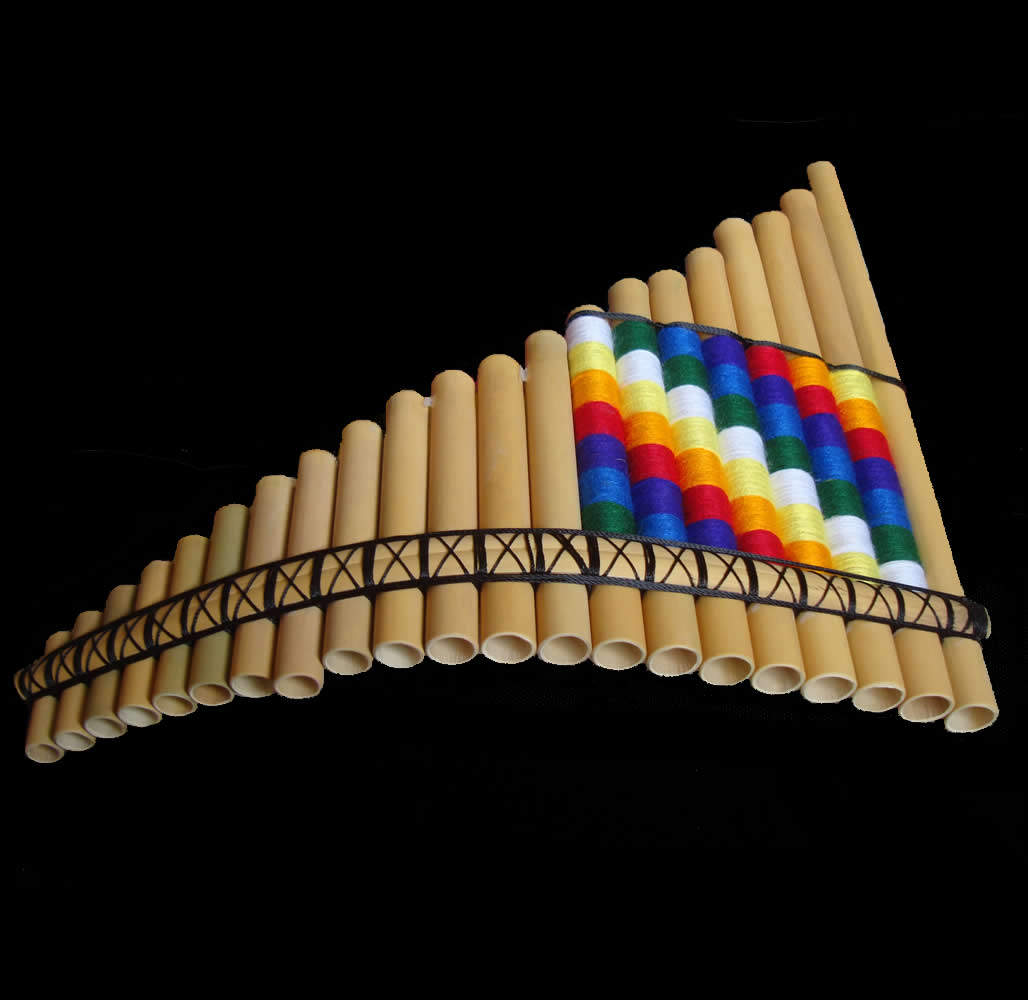 【现货】南美进口专业演奏排箫排笛一列21管g调三个八度彩色装饰