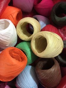彩色扁纸绳特产捆扎包装绳拉拉草纸绳纸片扭绳手工编纸绳装饰16米