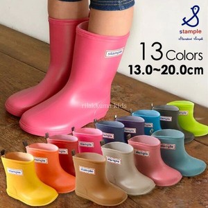 直邮 日本 stample儿童防滑雨鞋雨靴 日本制13种颜色可选柔软透气