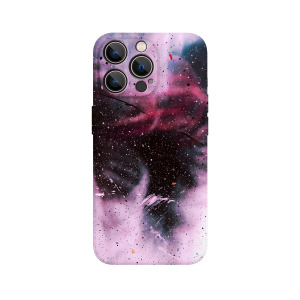 紫色星空phone14苹果15pro max新款菲林手机壳全包硬壳13小众设计12高级感艺术11适用华为mate60不撞款p60