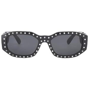 范思哲Versace舒适深灰色几何男士防强光紫外线防护太阳镜 VE4361