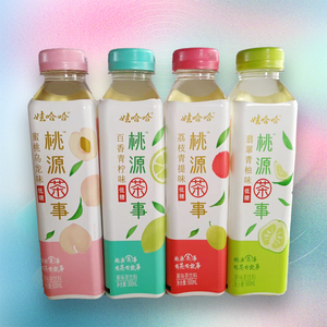 【娃哈哈正品】桃源茶事低糖果味茶饮料500ml*16瓶多口味可选整箱