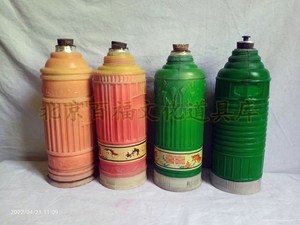 老物件老式暖水瓶老保温水瓶壶 塑料壶皮 老货旧货 出租出售 道具