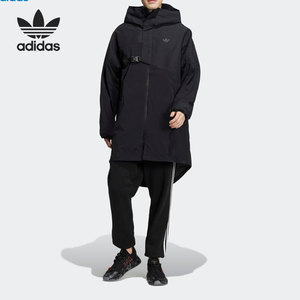 Adidas/阿迪达斯官方正品三叶草男子工装连帽运动风衣外套 HE6622