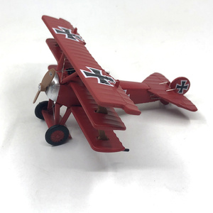 1:72德国一战三翼飞机福克Dr--1红色男爵号 合金战斗机模型