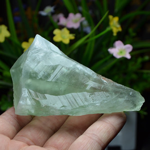 天然绿水晶柱原石摆件 绿冰糖晶 大头权杖冰晶水晶 2