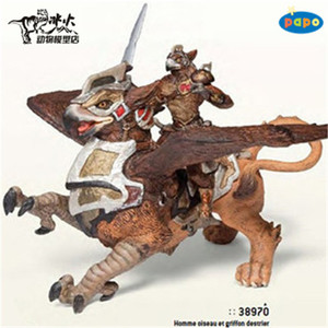 PAPO野生动物恐龙模型玩具 兽人系列之狮鹫骑士 全新现货