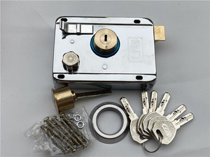 9219外装锁地下车库锁铁门锁纯铜锁芯铁皮门打孔机械门锁门锁卧室