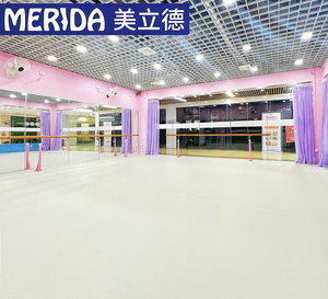 舞蹈教室地胶PVC地垫芭蕾中国舞瑜伽室专业地胶舞蹈房专用地板
