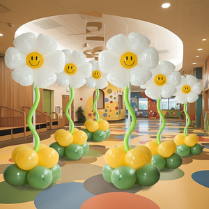 幼儿园毕业典礼气球立柱路引小学活动店铺开业店庆布置场景装饰