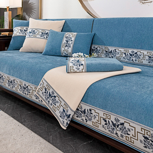 新中式沙发垫套罩红木沙发坐垫子实木沙发套罩四季通用防滑中国风
