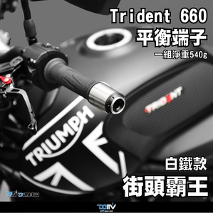 DMV手把堵 適用凱旋三叉戟660Triumph Trident 660  白鐵平衡端子