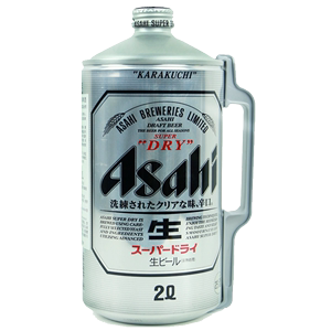 日本进口朝日超爽生啤酒 2升桶装黄啤酒 单桶 聚餐用生啤酒