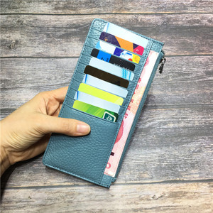 真皮手机包钱包零钱袋驾证卡包多功能拉链竖款长卡夹多卡位大容量