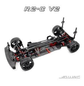 SNRC 1/10平路电房车架 R2-C V2 中后置四驱皮带碳纤RC模型