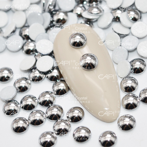 施家钻元素水晶珍珠半圆烫钻2080HF美甲LTCH金属银色DIY贴钻