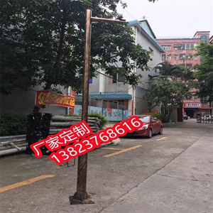 监控立杆摄像机立杆八角杆监控立柱电杆3米3.5米6米现货 厂家广州