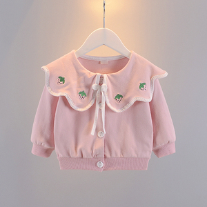 女宝宝春季外套韩版洋气上衣1岁女童公主甜美薄开衫0-3岁婴儿衣服