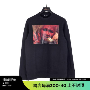 ACALA实体店 RAF SIMONS 新款 彩色照片贴布印花  棉质 套头卫衣