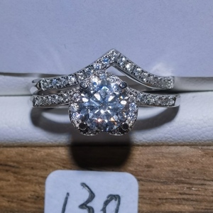 夏季流行风饰品 925银仿钻石八心八箭女士戒指 三种戴法 圈口可调