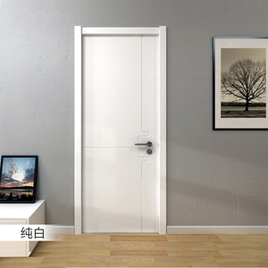 免漆实木复合门PVC门模压门套装门室内门定做定制门卧室门工程门