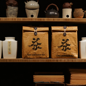 创意杜邦纸茶叶袋散茶存茶袋白毫银针白牡丹贮存茶字茶室展示陈列