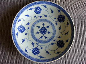 清代中期瓷盘老瓷器古玩老古董古物旧货收藏品包老包真老瓷器
