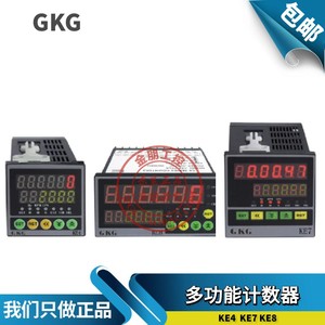 原装GKG 六位数显计数器计时器转速限速表KE4 KE7 KE8-P61A传感器