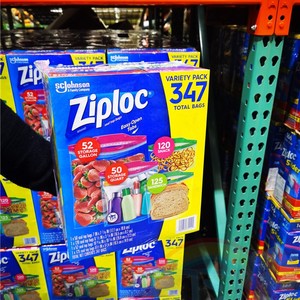 COSTCO代购Ziploc密保诺双层食品密封袋夹链保鲜袋小中大号多规格