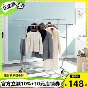 服装店展示架落地式专用衣架男女童装店货架衣服架子挂衣杆摆地摊