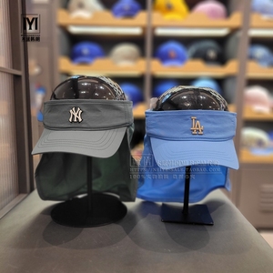 韩国MLB儿童无顶帽23年新款NY男女童宝宝遮阳防晒遮阳可拆卸帽子