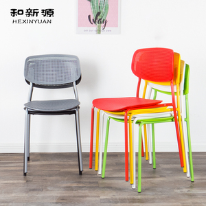 塑料椅子靠背现代简约家用加厚餐椅餐桌椅子北欧创意简易培训ins