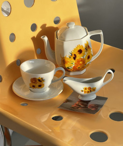 Shinymomo向日葵餐具系列套装陶瓷咖啡杯碟