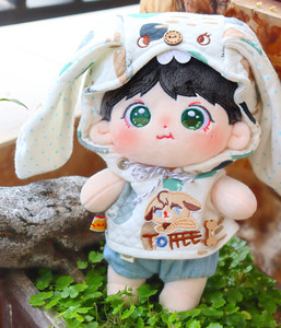 王嘉尔20cm棉花娃娃明星同款周边男女孩人形玩偶具公仔生日礼物