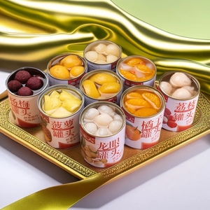 水果罐头罐装混合装312g新鲜多口味正品特产商用甜味小罐枇杷荔枝