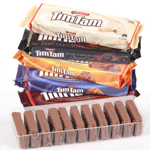 澳大利亚进口零食TimTam雅乐思澳洲黑巧克力夹心威化饼干休闲零食
