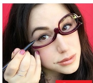 网红出口日本女士化妆美容旋转单片镜片老花眼镜可以定制近视片