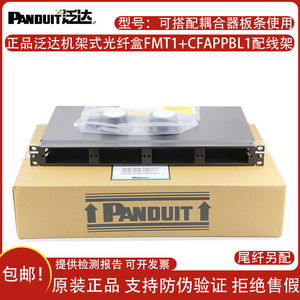 正品泛达PANDUIT机架式光纤盒FMT1+CFAPPBL1配线架搭配法兰条板