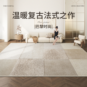 现代时尚客厅地毯卧室床边毯高级轻奢沙发茶几毯简约防水耐脏地垫