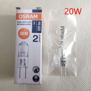 正品OSRAM欧司朗G4 12V 20W灯珠卤素系列50细脚35镜前灯小HALOGEN