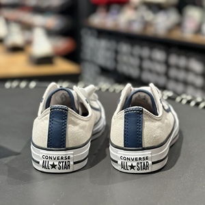 匡威Converse 低帮All Star浅灰蓝情侣休闲运动帆布鞋A06576C