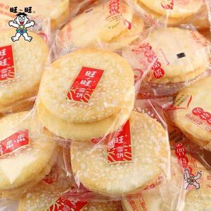 旺旺仙贝雪饼膨化饼干雪米饼小吃零食休闲童年怀旧食品散装组合装