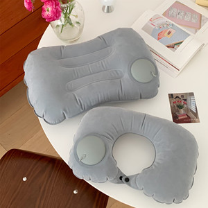 午睡U型枕头脖子靠枕便携充气旅行枕可折叠睡觉护颈枕坐飞机神器
