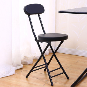 时尚折叠椅子凳子家用靠背椅休闲餐椅宿舍凳高圆凳便携简易小板凳